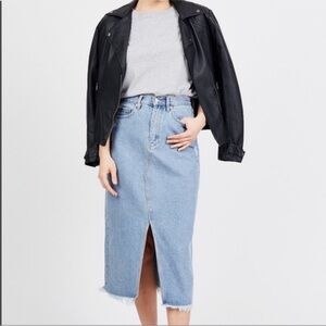 Juicy Couture Light Blue Denim Pencil Skirt